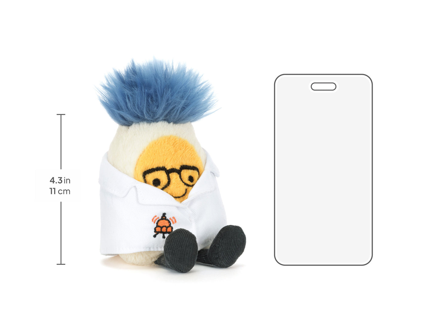 Jellycat Amuseables Boiled Egg Scientist Outfit