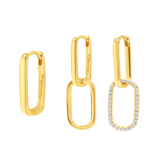 Luxe Link Hoops