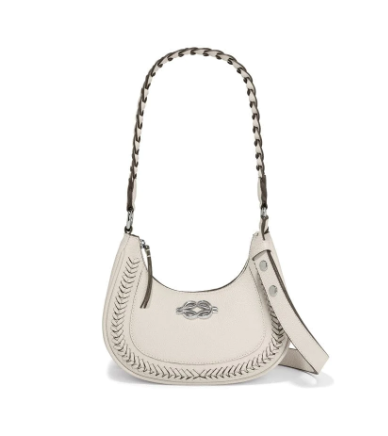 Brighton Finn Convertible Shoulder Bag White