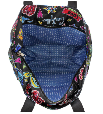 Brighton Fashionista Love Scribble Lock It Super Tote - 2 Piece Set