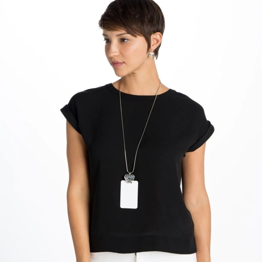 Contempo Heart Badge Clip