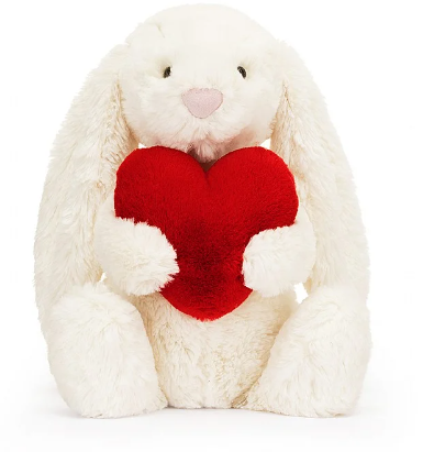 Jellycat Bashful Red Love Heart Bunny - Medium