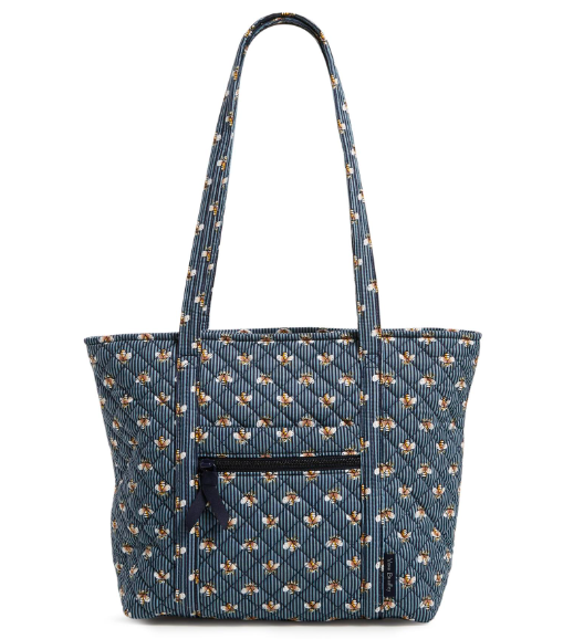 Vera Bradley Small Vera Tote Bees Navy