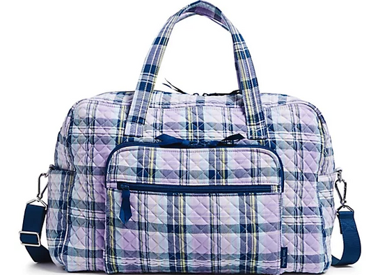 Vera Bradley Weekender Travel Bag - Amethyst Plaid