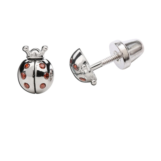 Cherished Moments Sterling Silver Girls Kids Screw-Back Earrings