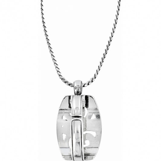 Brighton London Groove Badge Clip Necklace