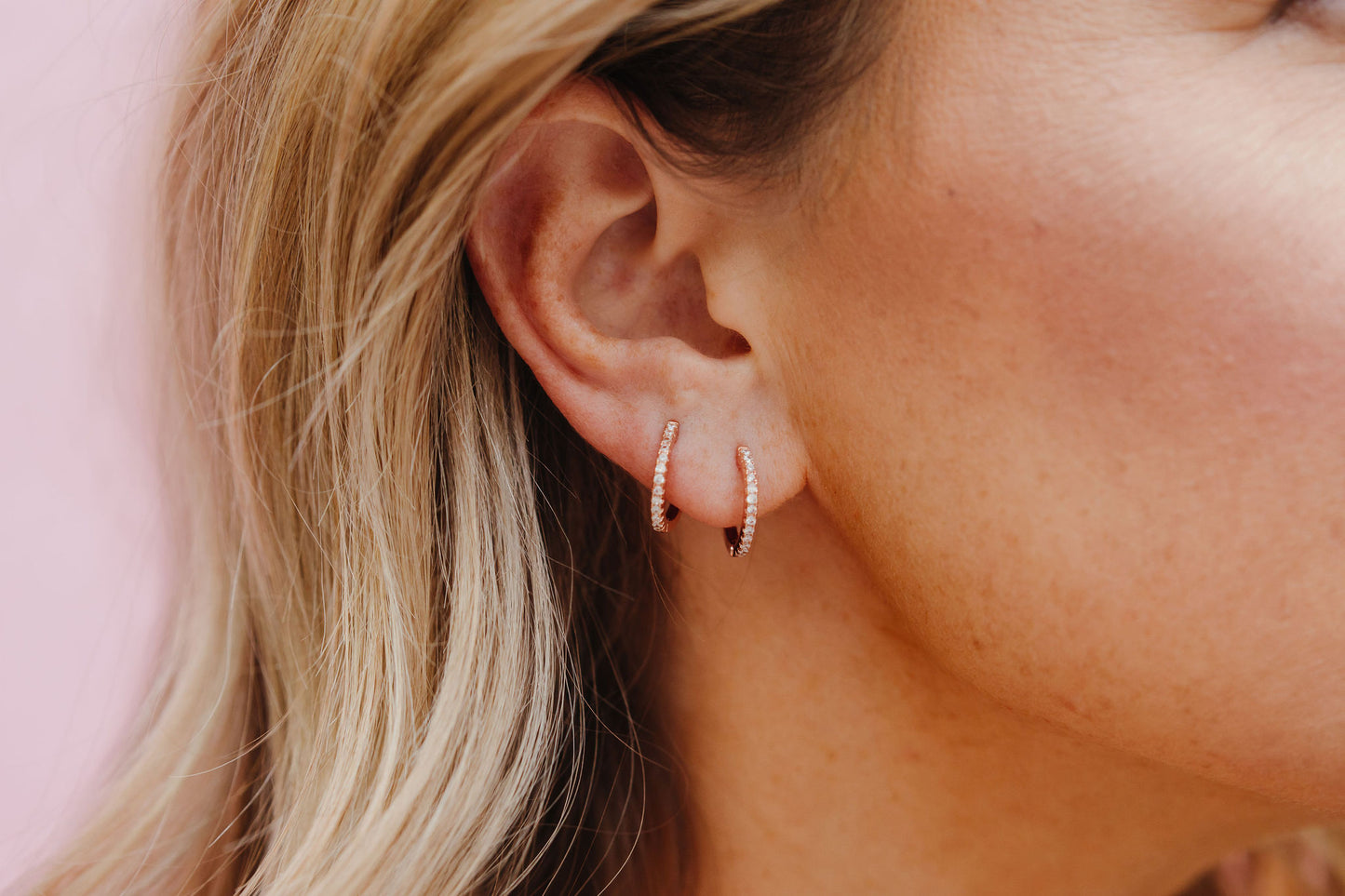 Chloe + Lois Slim Huggie Hoops