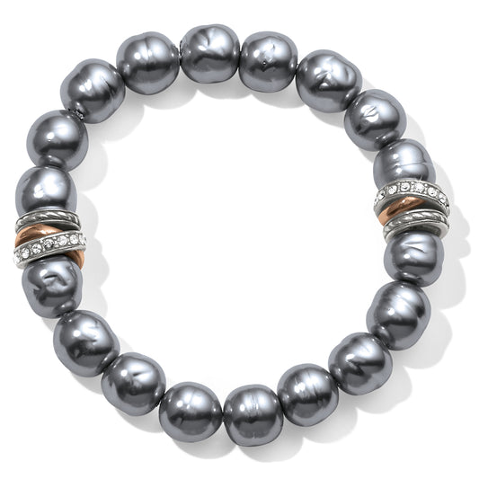 Neptune's Rings Gray Pearl Stretch Bracelet - Jewelry - SierraLily