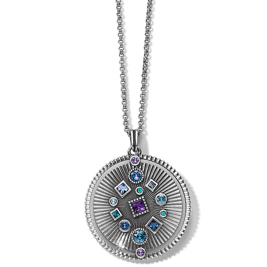 Brighton Halo Rays Round Pendant Necklace