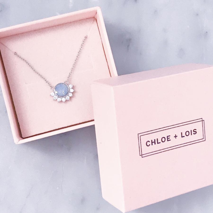 "Lois" Necklace in Air Blue Swarovski® - Jewelry - SierraLily