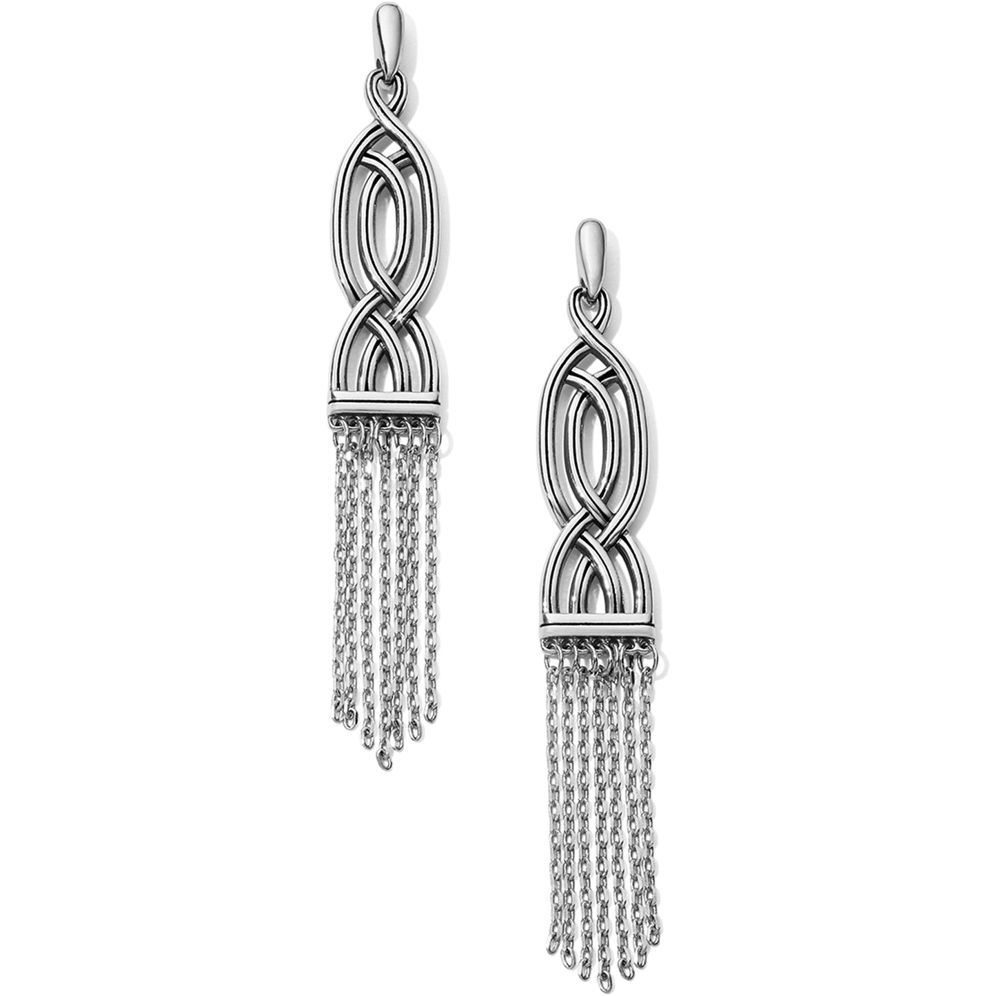 Brighton Interlok Fringe Post Drop Earrings