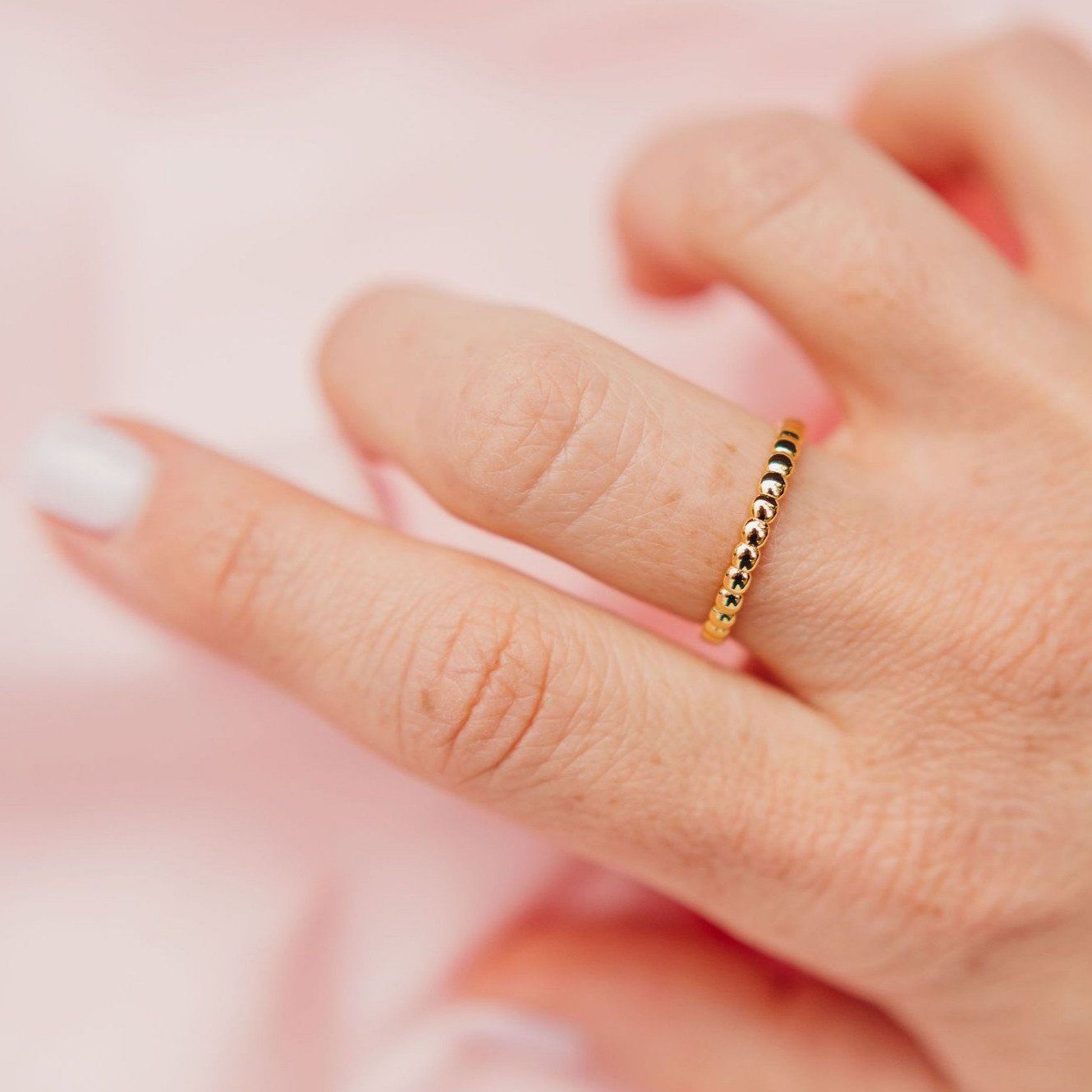 Chloe + Lois Slim Beaded Ring