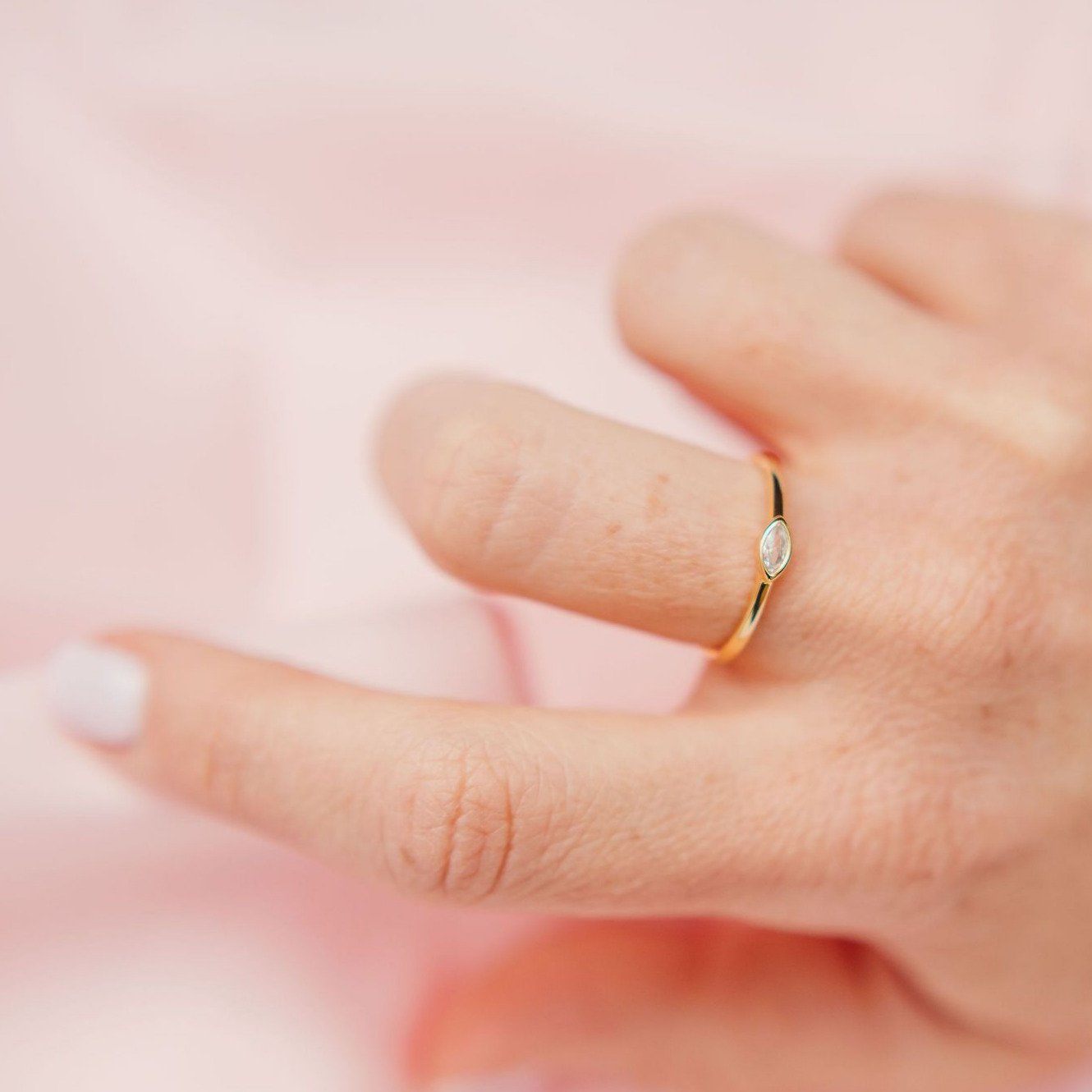 Chloe + Lois Slim Sparkler Ring