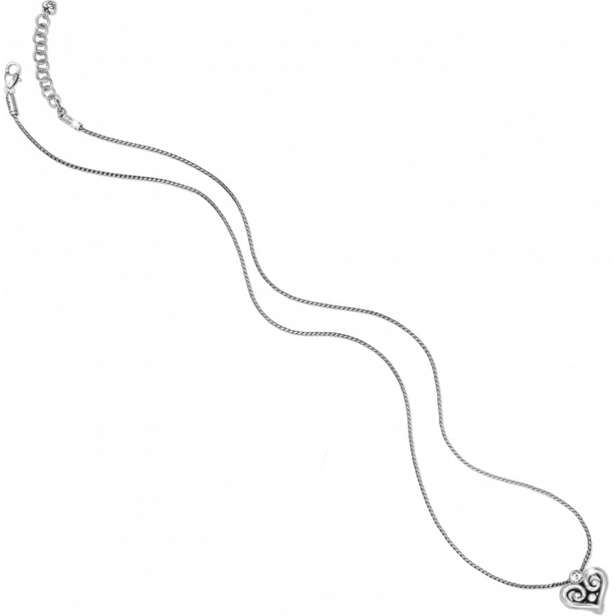 Brighton Alcazar Heart Badge Clip Necklace