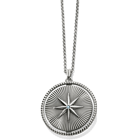 Brighton Halo Rays Round Pendant Necklace