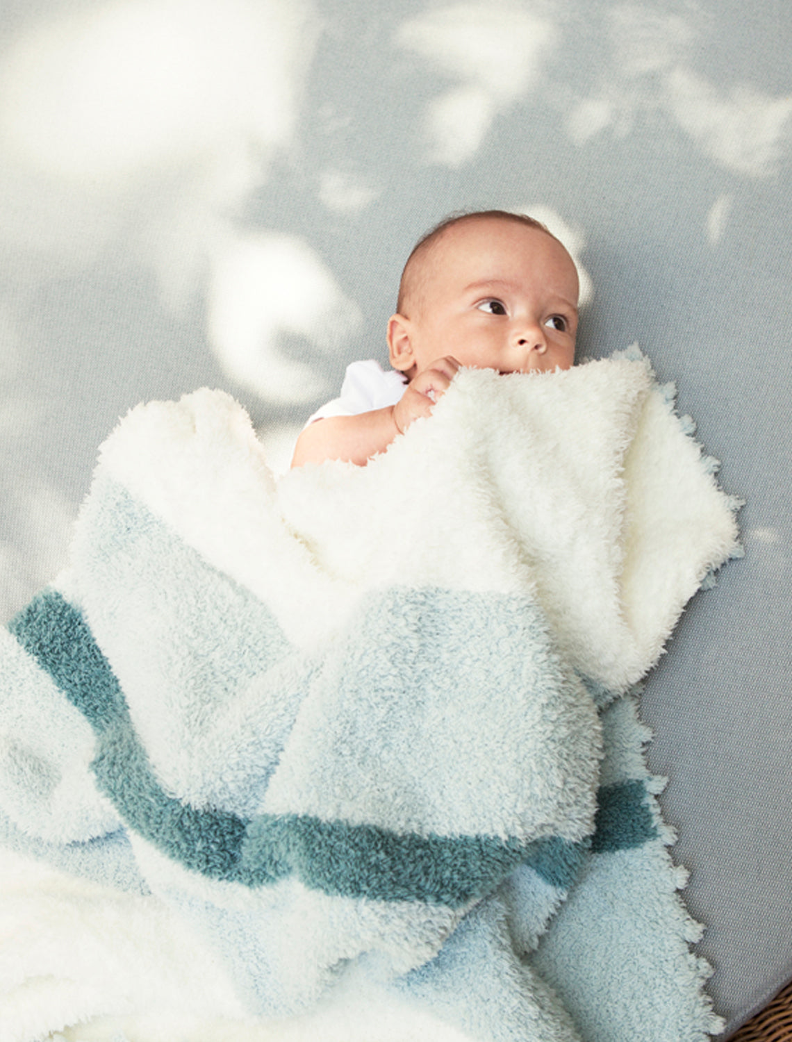 Barefoot Dreams CozyChic® Striped Receiving Blanket