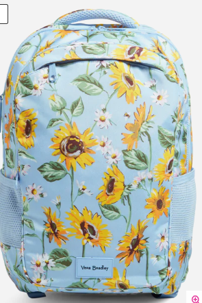 Vera Bradley Grand Backpack in ReActive Sunflower Sky