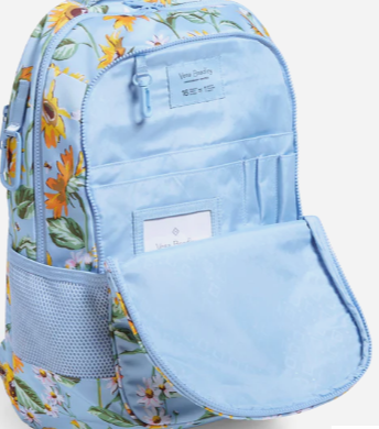Vera Bradley Grand Backpack in ReActive Sunflower Sky