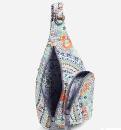 Vera Bradley Sling Backpack in Citrus Paisley