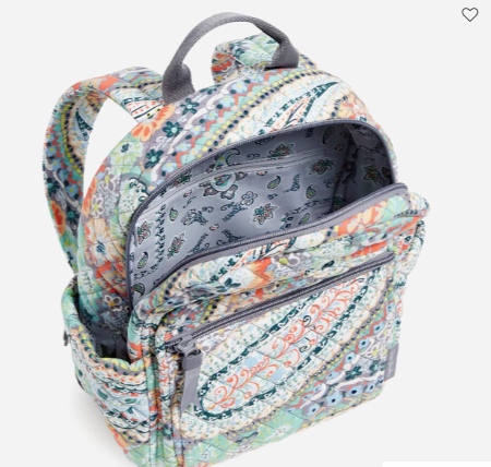 Vera Bradley Small Backpack in Citrus Paisley