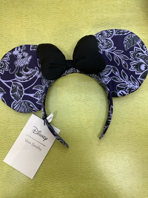 Vera Bradley Minnie Mouse Ear Headband Flirty Floral Tonal