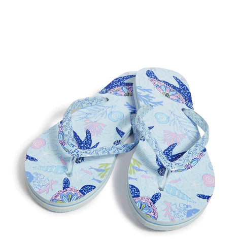 Vera Bradley Flip Flops Turtle Dream