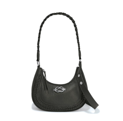 Brighton Finn Convertible Shoulder Bag - Black