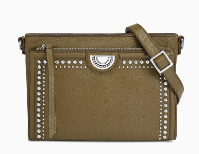 Brighton Pretty Tough Jordyn Cross Body Organizer - Olive