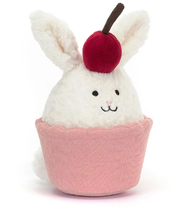 Jellycat Dainty Dessert Bunny Cupcake