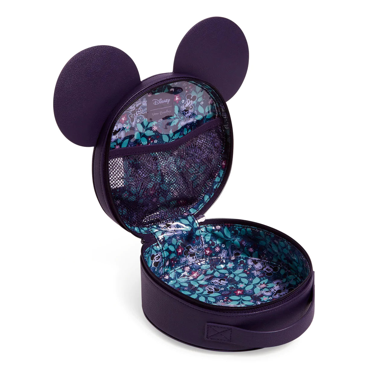 Vera Bradley Whimsy Cosmetic Mickey & Minnie Flirty Floral Tonal