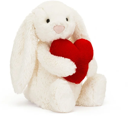 Jellycat Bashful Red Love Heart Bunny - Medium
