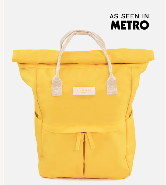 Kind Bag Hackney Backpack - Medium Tuscan Sun Yellow