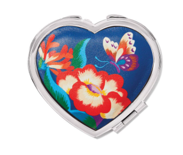 Brighton Kyoto in Bloom Heart Compact Mirror