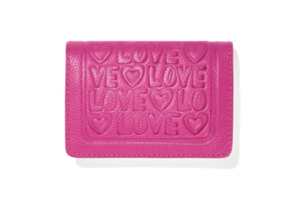 Brighton Fashionista Deeply in Love Card Case - Bubble Gum Pink