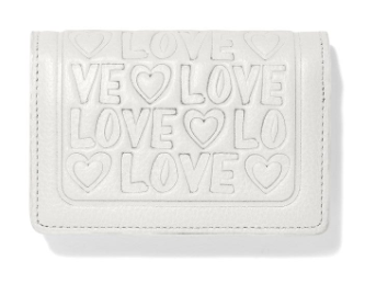 Brighton Fashionista Deeply in Love Card Case - Optic White