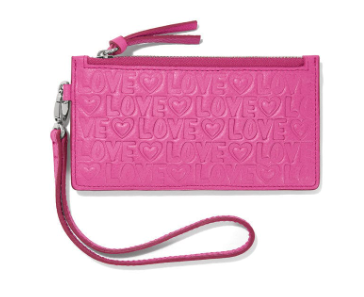 Brighton Fashionista Deeply in Love Card Pouch - Bubble Gum Pink