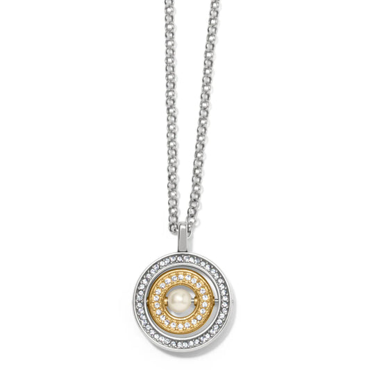 Meridian Pearl Spin Pendant Necklace