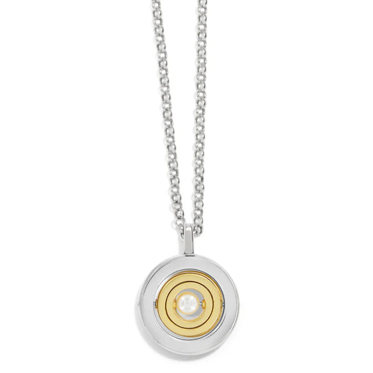 Meridian Pearl Spin Pendant Necklace