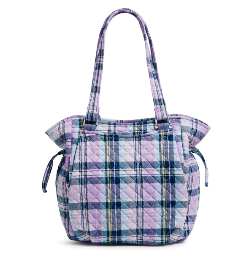 Vera Bradley Glenna Satchel - Amethyst Plaid