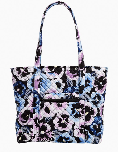 Vera Bradley Vera Tote Bag - Plum Pansies