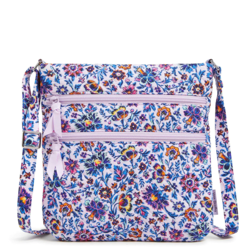 Vera Bradley Triple Zip Hipster Crossbody - Cloud Vine Multi