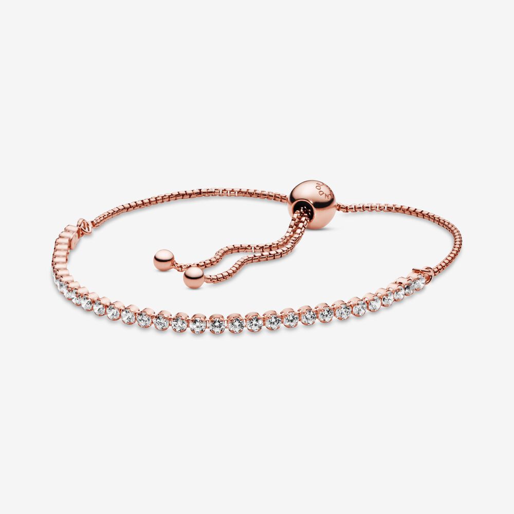 Rose Gold Sparkling Tennis Slider - Jewelry - SierraLily