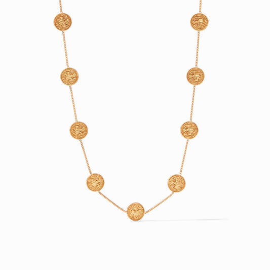 Julie Vos Coin Demi Station Necklace