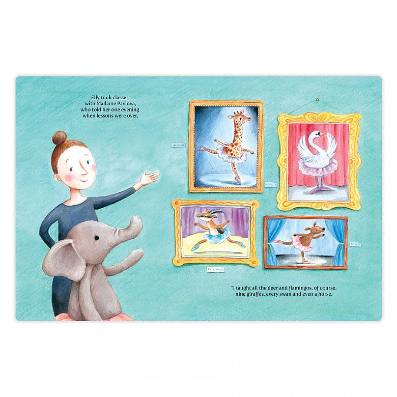 Jellycat Elly Ballerina Book-12”