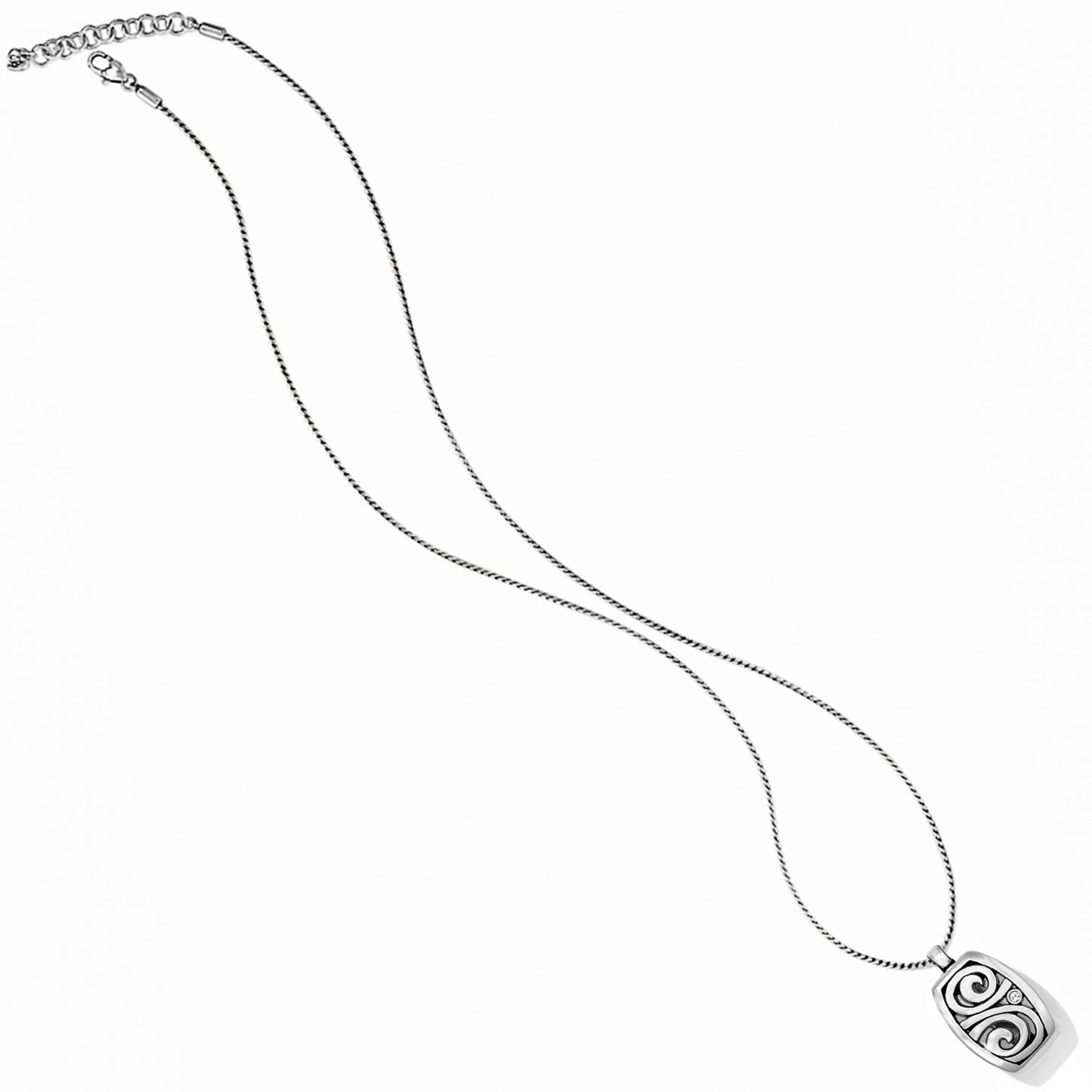 Brighton London Groove Badge Clip Necklace