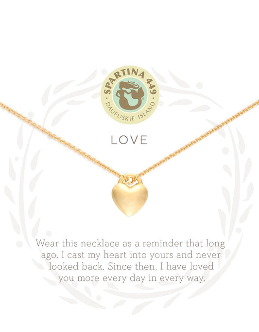 Love Heart Gold Necklace - Jewelry - SierraLily