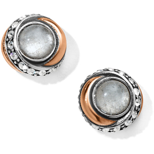 Brighton Neptune's Rings Crystal Button Earrings