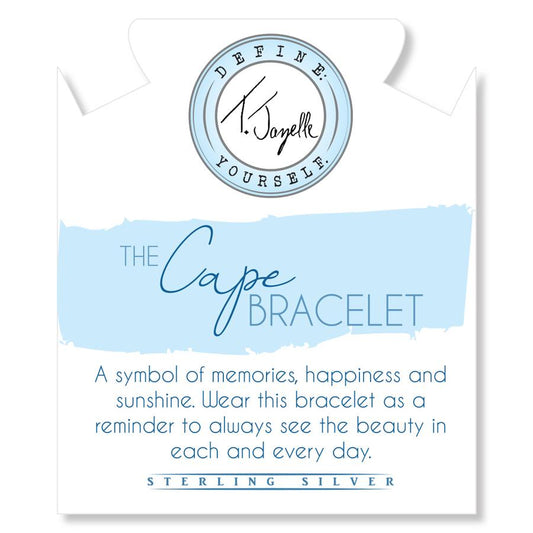 T. Jazelle The Cape Bracelet - Silver Steel with Gold Ball