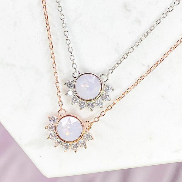 "Lois" Necklace in Rosewater Pink Swarovski® - Jewelry - SierraLily