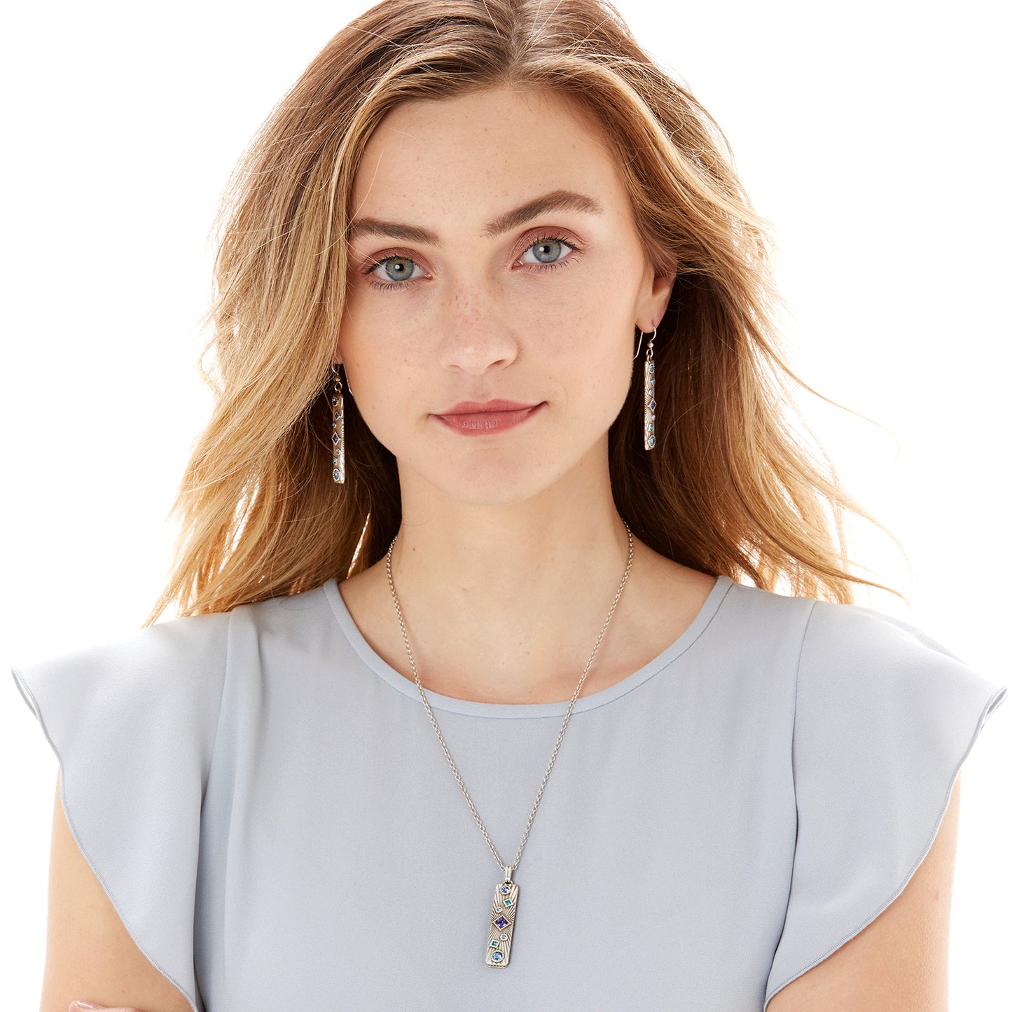 Brighton Halo Rays Bar Necklace